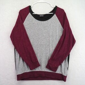 Buffalo David Bitton Sweater Mens Large Raglan Pullover Long Sleeve Crewneck